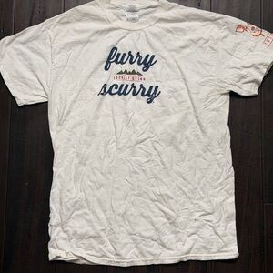 Gildan White Furry Scurry Tee